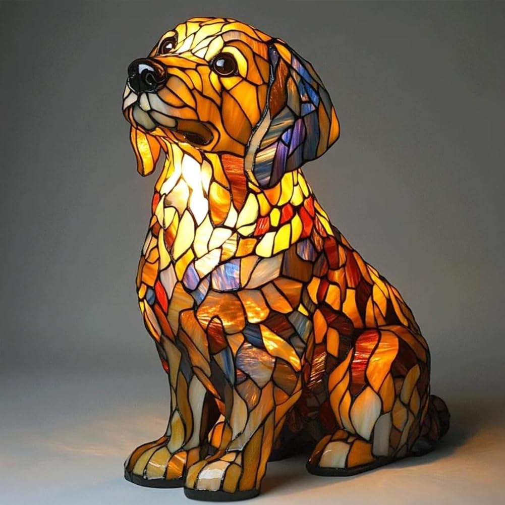 English Bulldog Lamp, Book Lights for Reading at Night, Nightlight for Kids Room, Lamps for Night Stands, Warm Color Mood Lighti