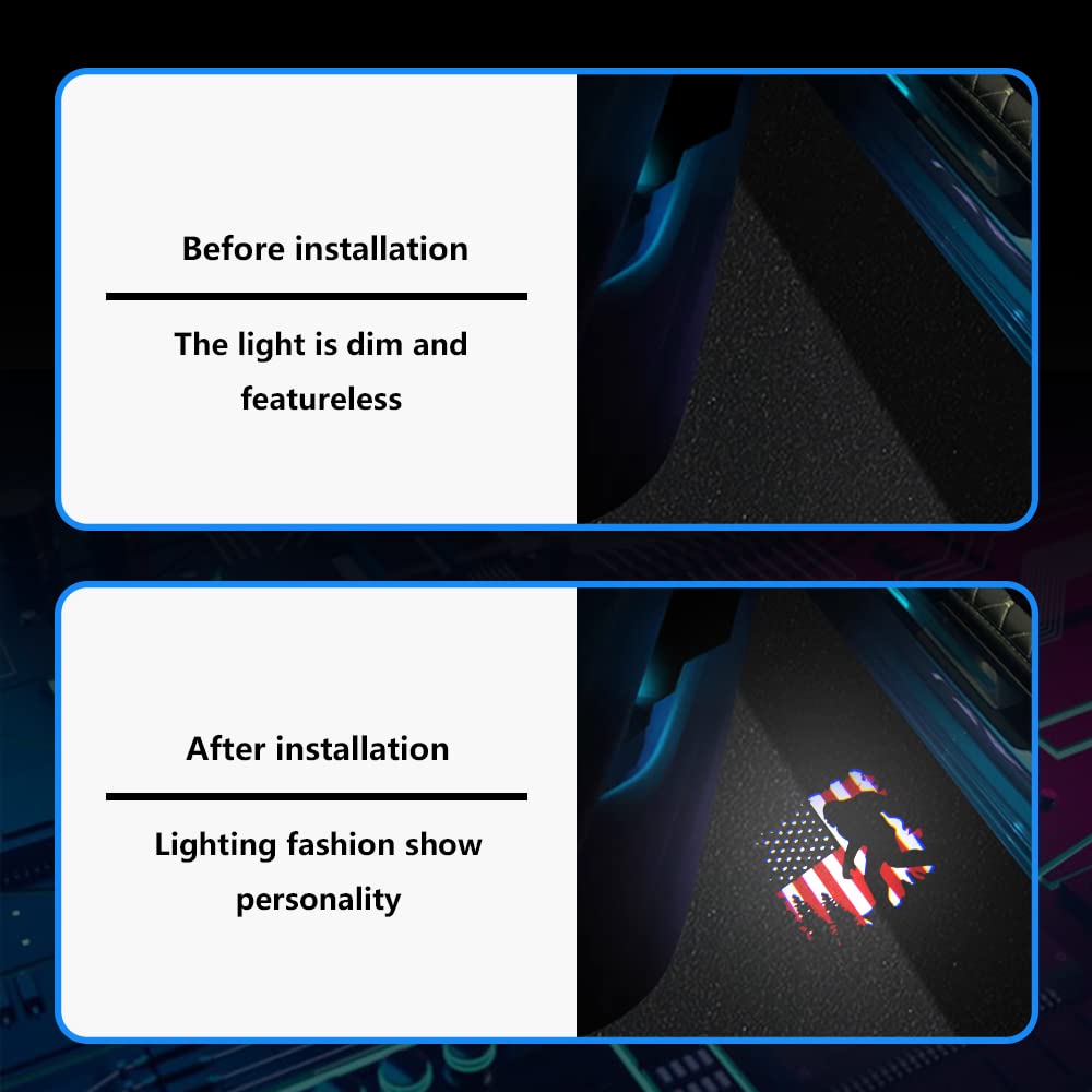 uunonaha LED Car Door Logo Lights Projector for Forester 05, Compatible with Outback, Legacy, Ascent - Puddle Lamp, ABS Material