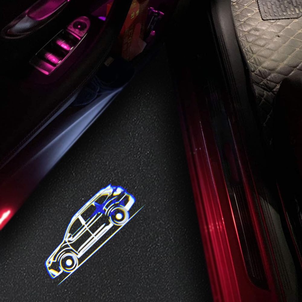 uunonaha LED Car Door Logo Lights - Puddle Lamp Projector - Aluminum - Ascent 02 - Compatible with Forester, Outback, Legacy