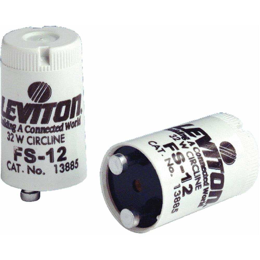 Leviton 13885 Fluorescent Starter FS 12 - Reliable Fluorescent Light Starter, Ideal for Various Lighting Applications