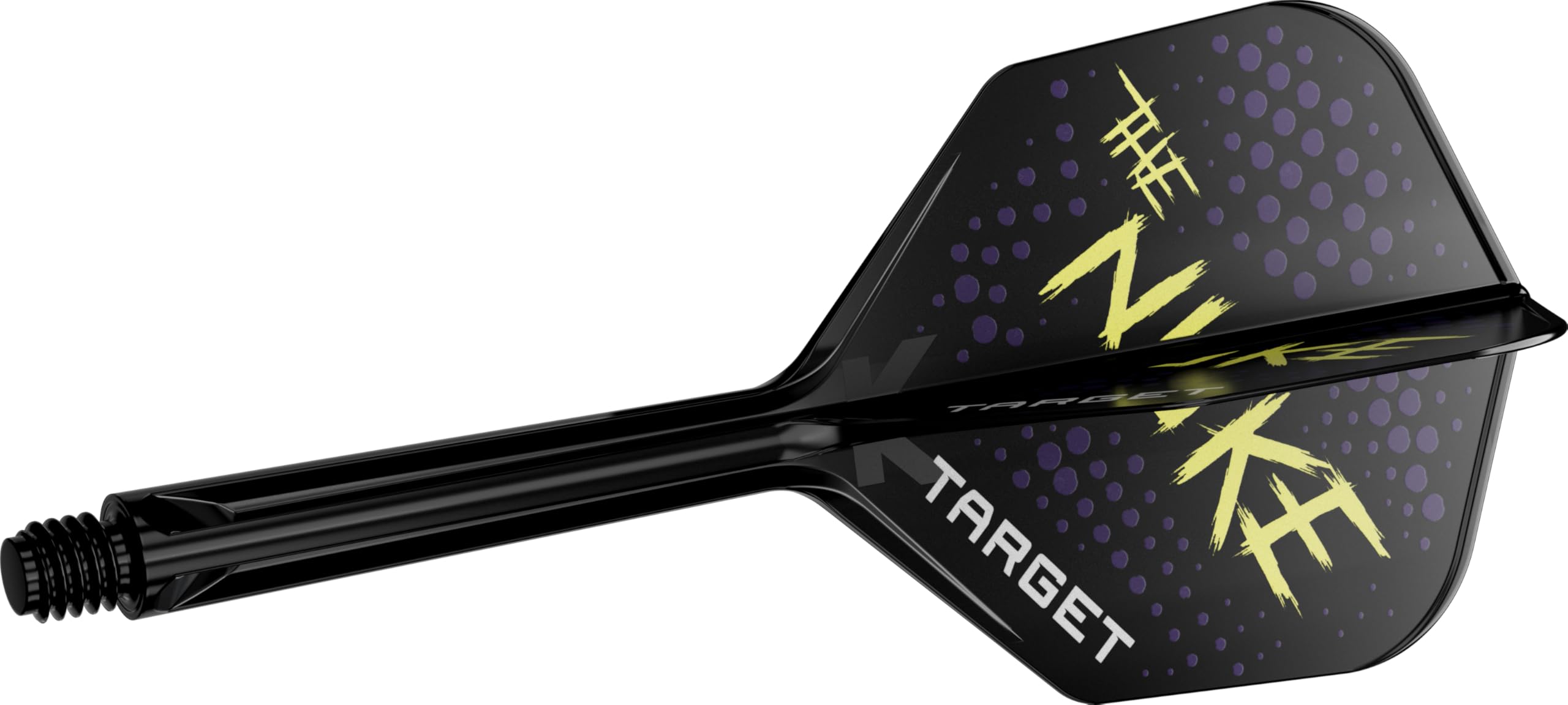Target Darts Luke Littler K Flex Flights & Shaft System, No.6, Medium (33mm), Multicolour, Pack of 3, The Nuke Player Edition