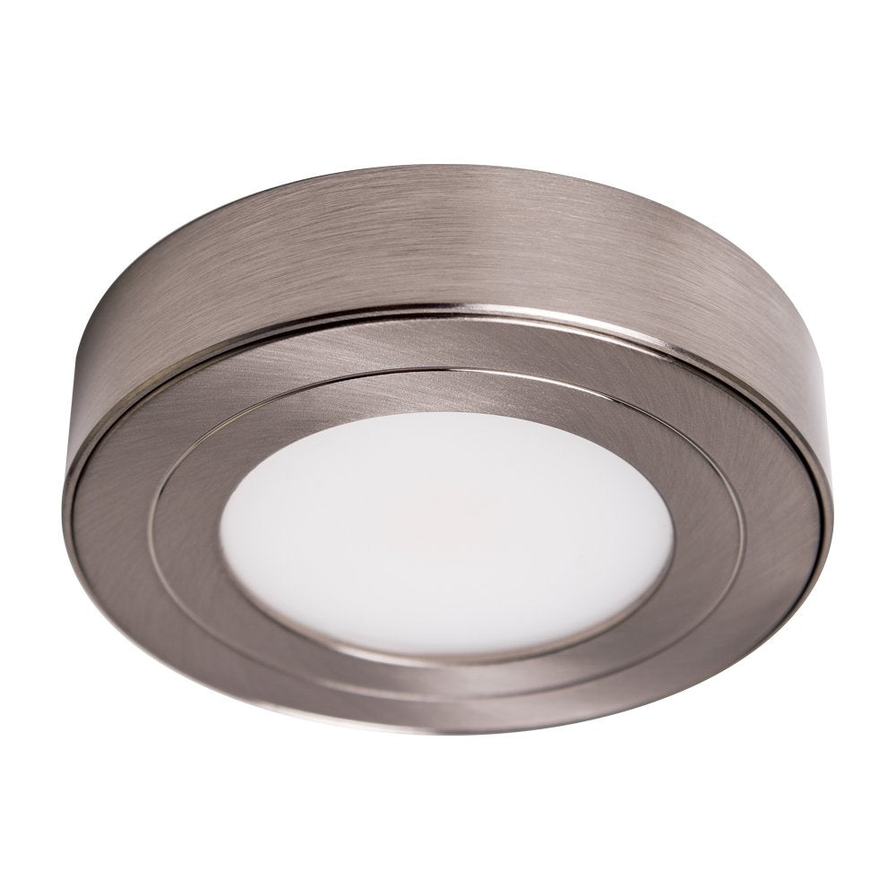 Armacost Lighting Dimmable LED Puck Light 2700K Soft White Brushed Steel Model 213411