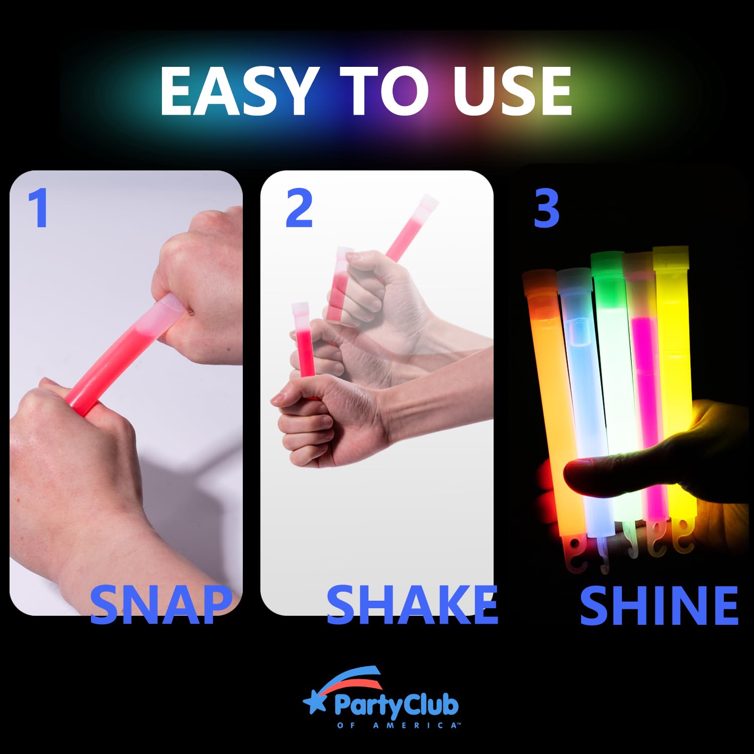 Pca 24 Pcs enhanced Neon Glow Sticks With Pe String  Ultra Bright Multicolor  6 Inch Emergency Light Sticks For Blackout Or Storm Ready Use Waterproof  Non-Toxic  Duration Lighting