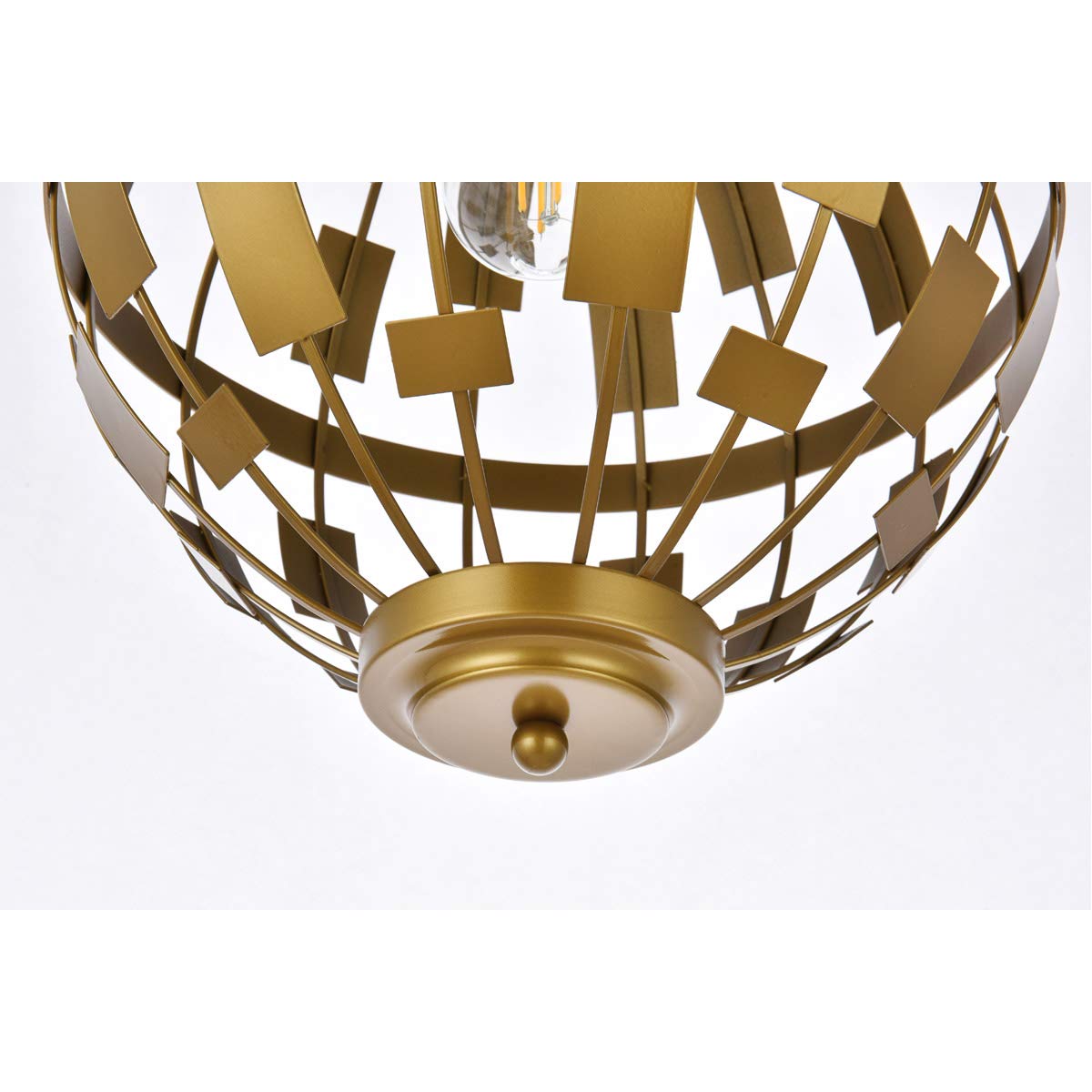 Living District Indoor Modern Home Decorative Bright Ceiling Levante 1 Light Pendant in Brass