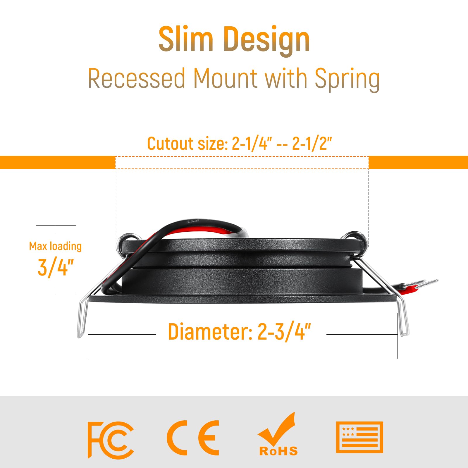 Obeaming 12V LED Puck Lights - 8 Pack, Matte Black, Cool White, Aluminum, Model OB-12V-3-CL-N, Ideal for RV, Camper, Boat