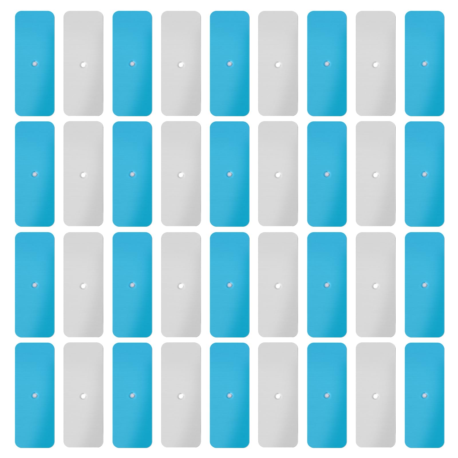 Gosknor 36 Pcs Under Cabinet Lights Magnetic Stickys  Replacement Metal Pads Self Adhesive Magnetic Bands for Wall Counter & Cabinet Lighting