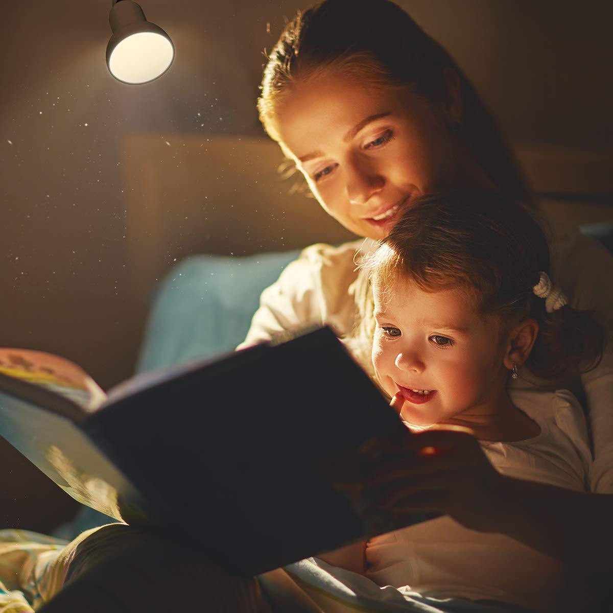 Sun-Rising Clip Lamp,360? Rotation Clip On Lamp Portable Book Reading Light,Clamp On Desk/Table/Bunk Bed/Cupboard Home Lighting,