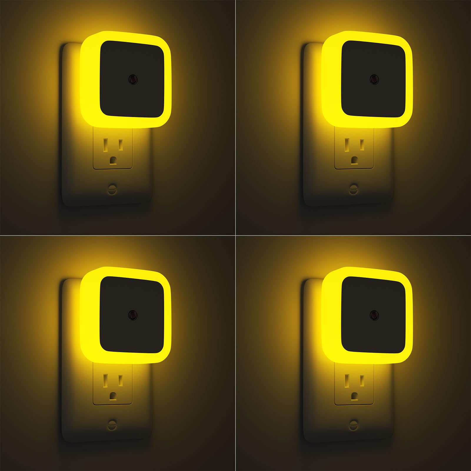 Sujeet Night Light, Night Lights Plug into Wall,Nightlight Plug in Night Light, Dusk to Dawn Night Lamp Led Night Light for Adults Bedroom, Bathroom, Hallway (Amber)