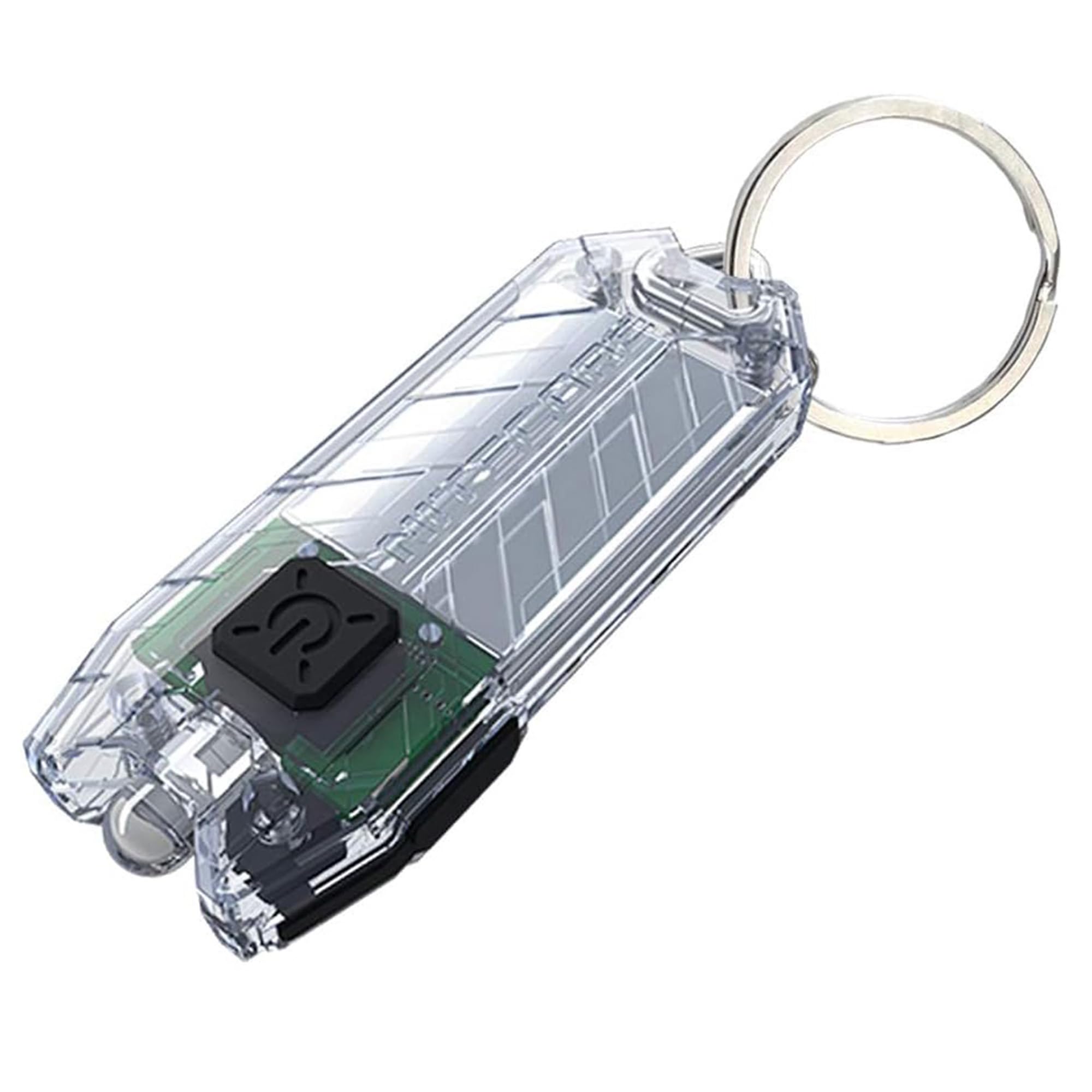 Nitecore Tube V2.0 Keychain Flashlight, 55 Lumen USB Rechargeable Ultra Lightweight Compact (Transparent)