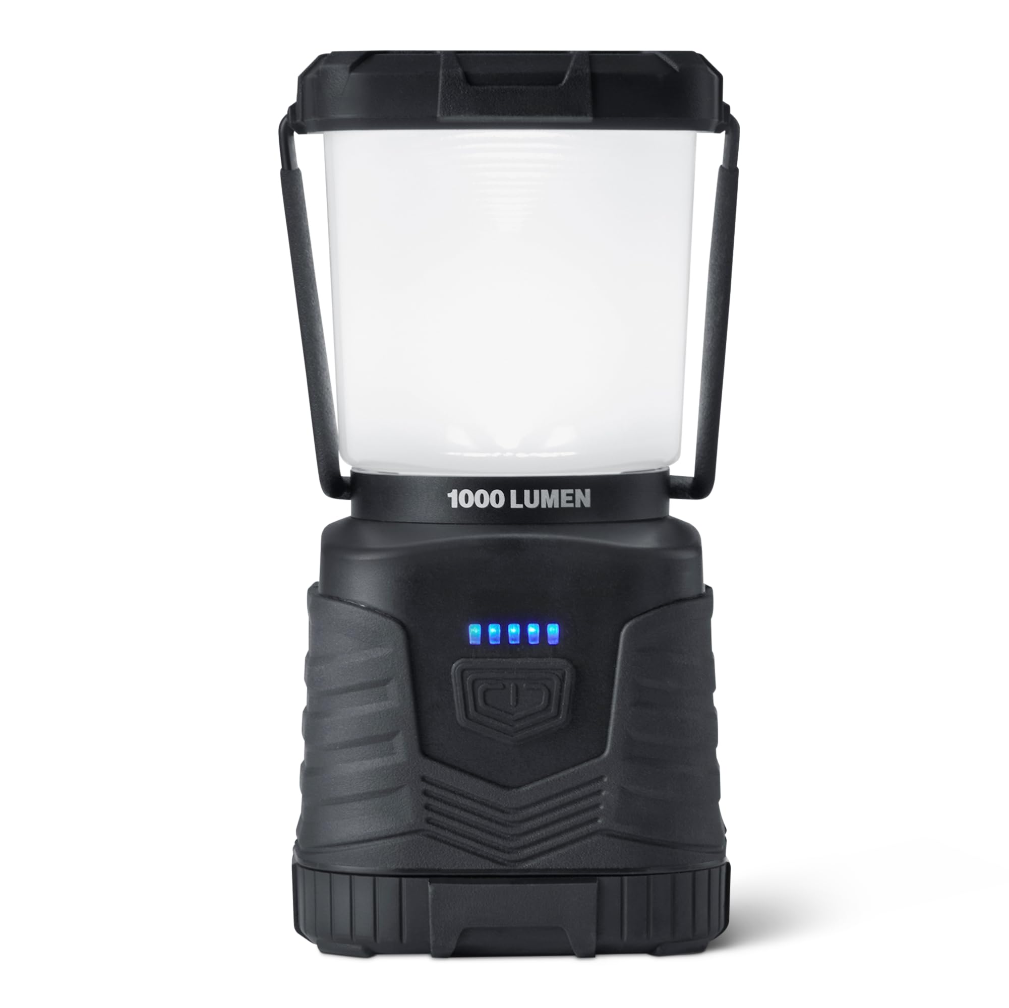 Amazon Basics Camping Essentials Lantern, 360-Degree 1000 Lumen LED, Adjustable Dimmable with 4 Lighting Modes, Water Resistant 