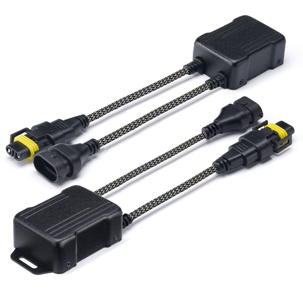 Xprite H8/H9/H11 LED Headlight Canbus Decoder Anti Flicker Harness Error Free Resistor Decoder for LED Headlight Bulbs  Pack of 2
