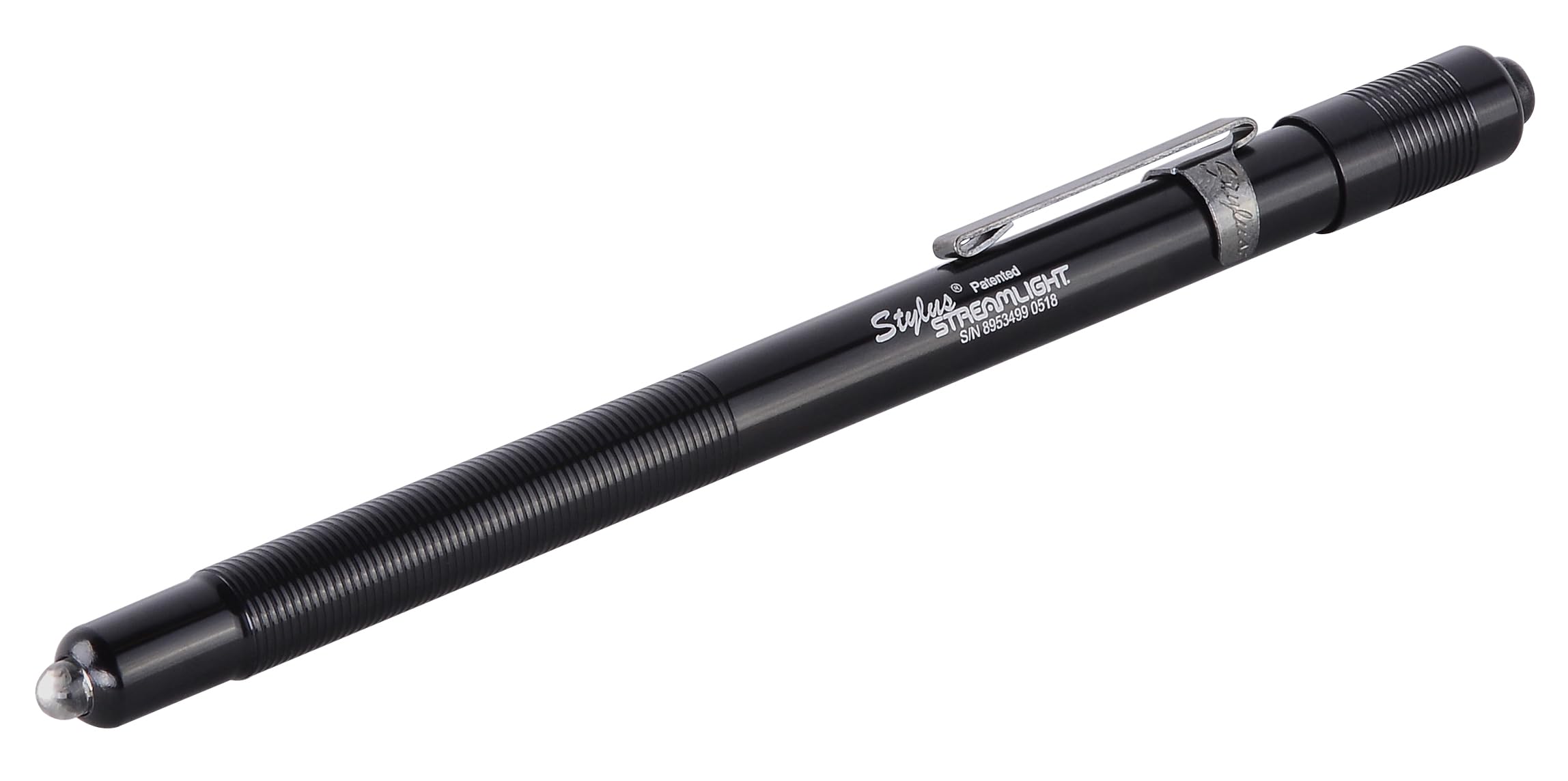 Streamlight Stylus LED Pen Light, 2-Lumen, Black, Model 65022, Aluminum, Includes 3 AAAA Alkaline Batteries