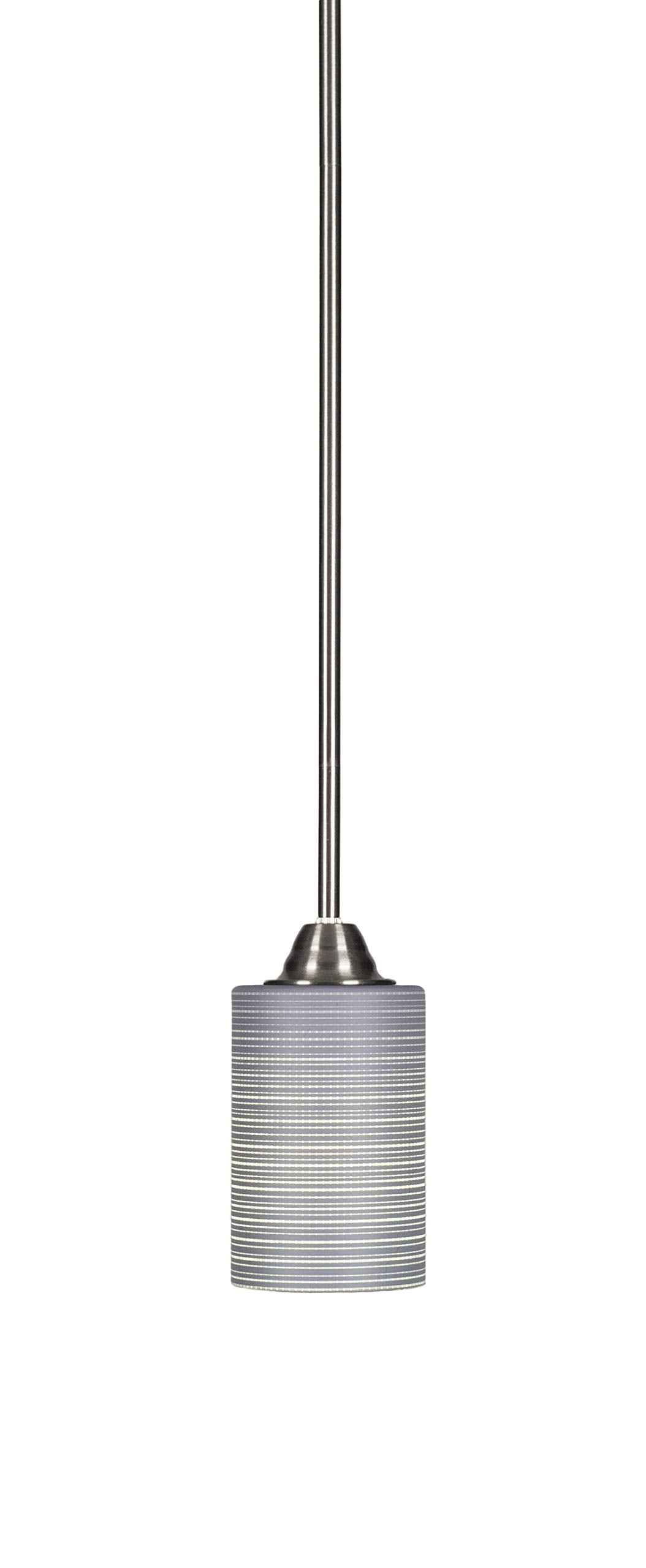 Toltec Lighting Paramount 1 Light Mini Pendant in Brushed Nickel (3401-BN-4062)
