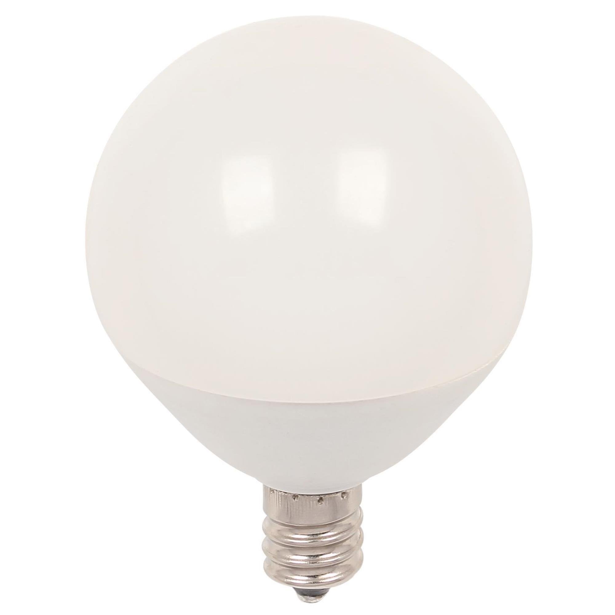 Westinghouse 4513120 60W Equivalent G16-1/2 Dimmable Soft White Led Light Bulb With Candelabra, 4 Count (Pack Of 1)