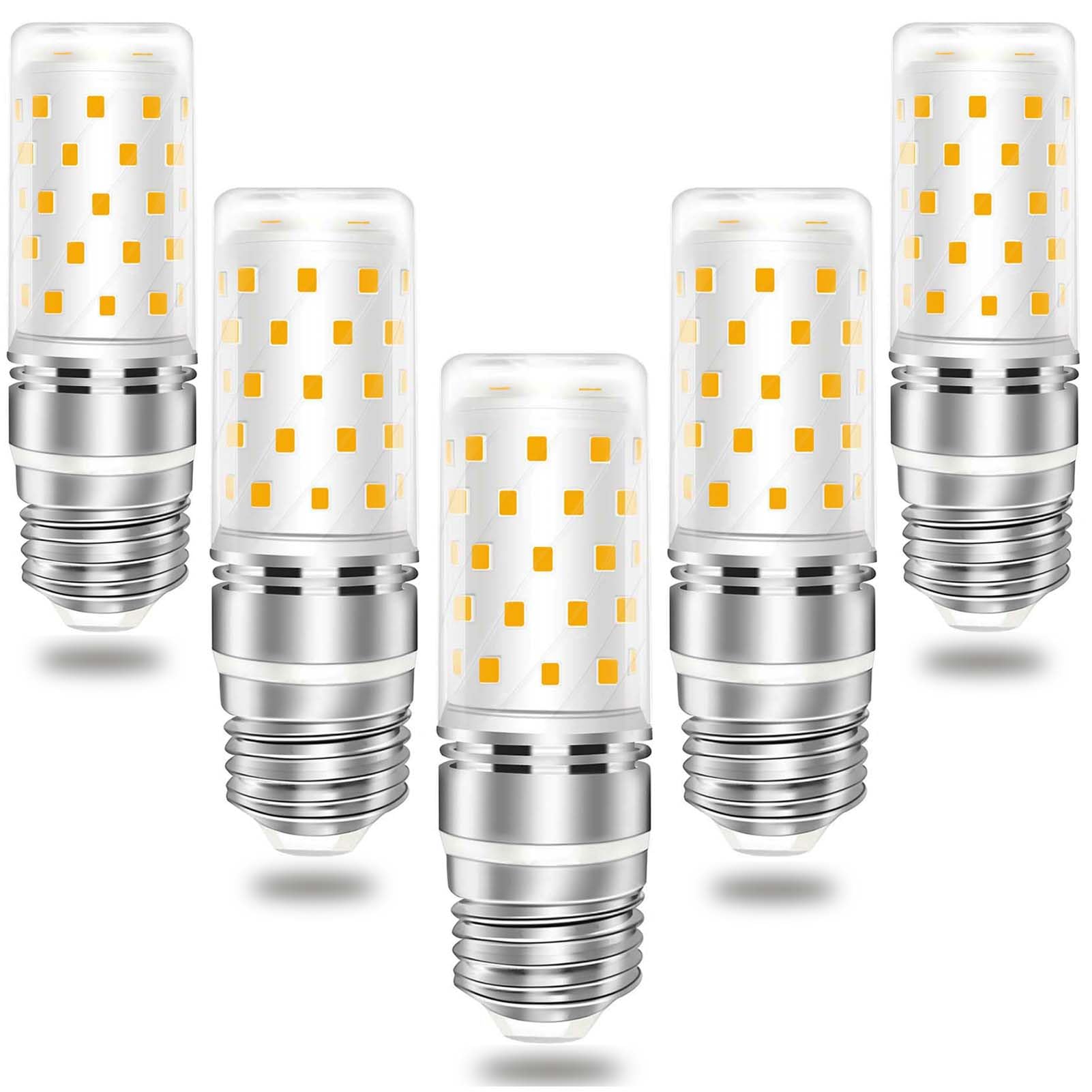 Opxeluyo E26 Led Light Bulbs Dimmable 6W Equivalent 60W Halogen 600Lm Ac 120V Warm White 3000K Pack Of 5 E26 Medium Base Bulb