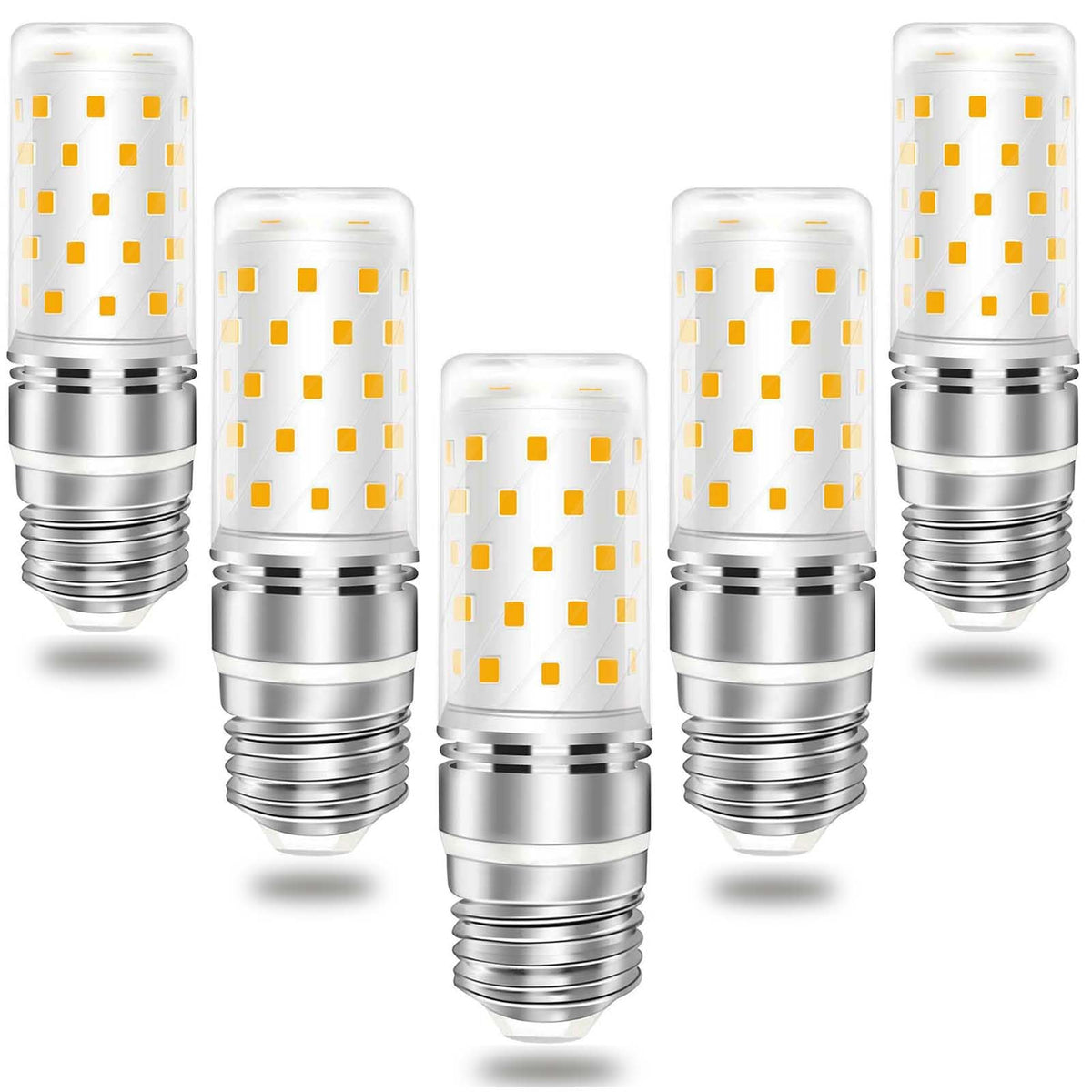 Opxeluyo E26 Led Light Bulbs Dimmable 6W Equivalent 60W Halogen 600Lm Ac 120V Warm White 3000K Pack Of 5 E26 Medium Base Bulb