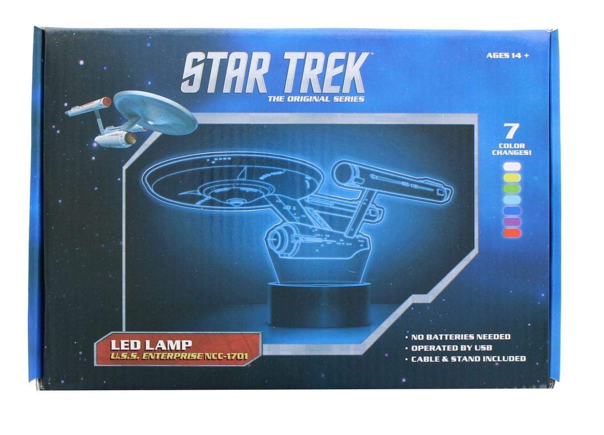 Star Trek Enterprise Acrylic LED LAMP by JUST Funky