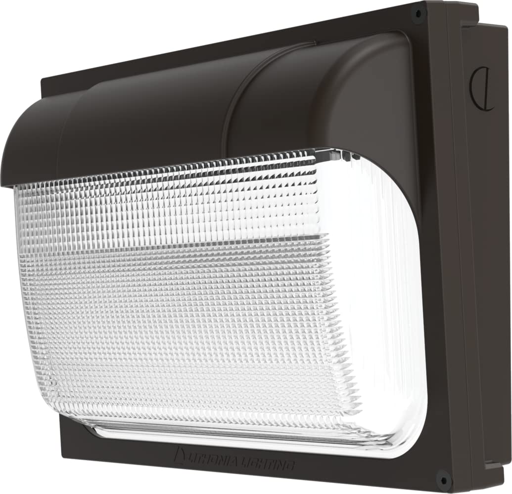 Lithonia Lighting LL ALO 40K TXD Brnz Outdoor TWX2 LED Adjustable Light Output 4000K MVOLT Glass Wall Pack in Textured Bronze