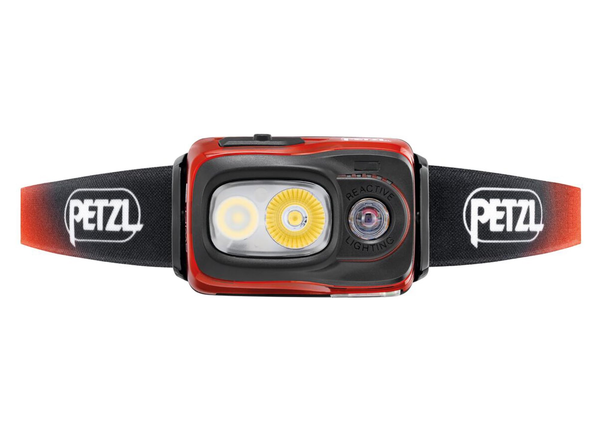 PETZL Swift RL Headlamp, 1100 Lumens, Reactive Lighting, One Size, Orange, Model E095BB01