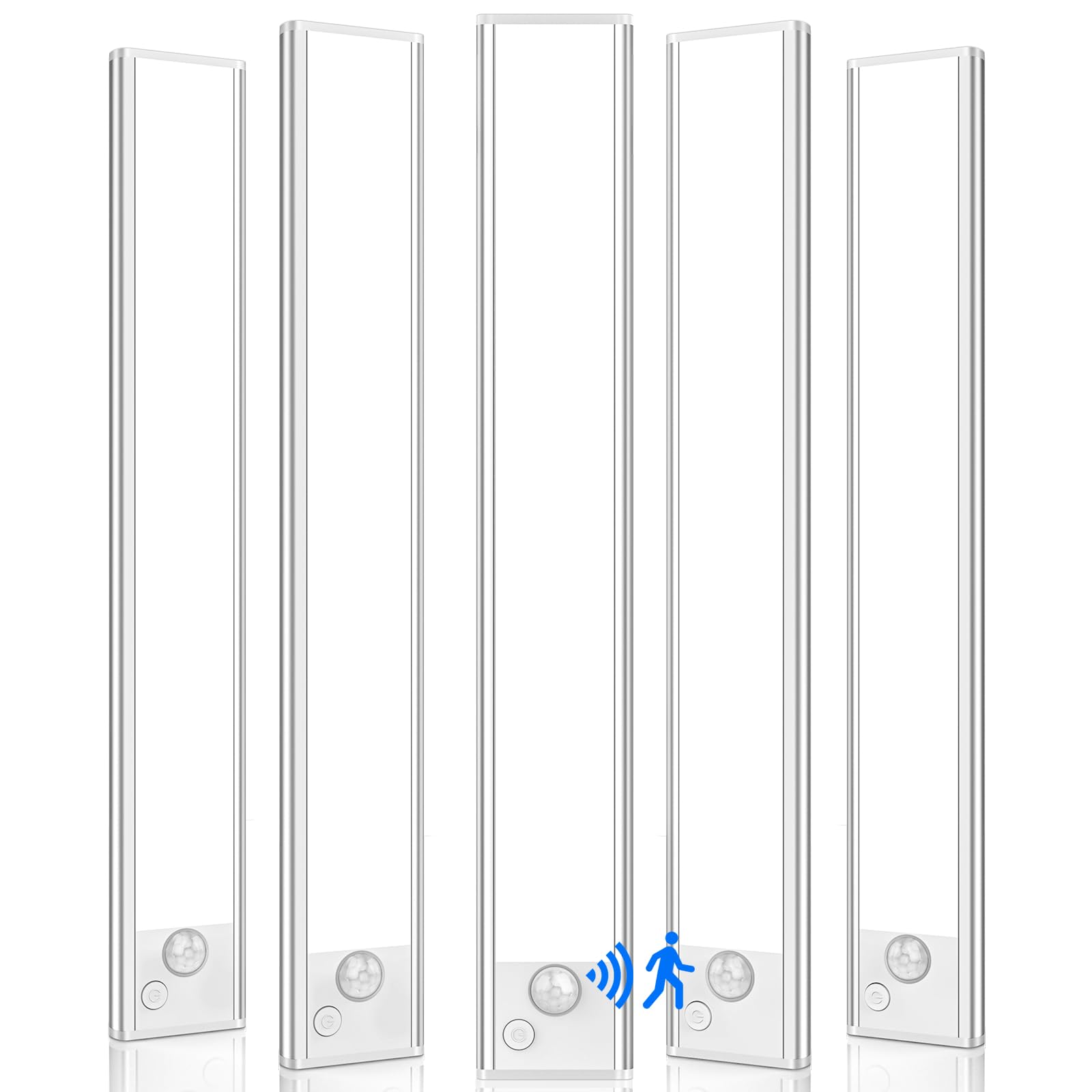5-Pack Under Cabinet Lighting, Upgraded 3200Mah Rechargeable Under Cabinet Lights Wireless, Led Motion Sensor Light Indoor Close