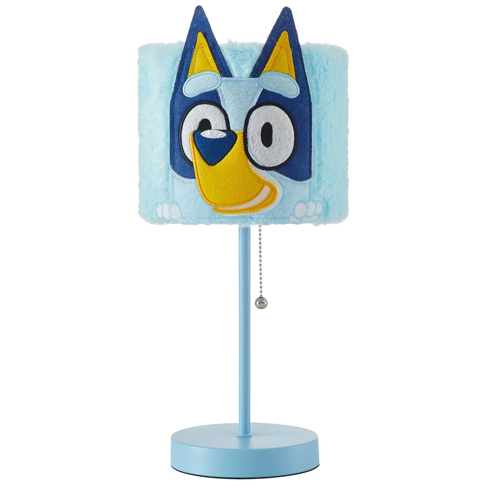 Idea Nuova Bluey Figural Table Lamp - Kids Night Light With Plush Shade, Cute Character Decor For Playrooms & Reading Nooks, Model Nk504025
