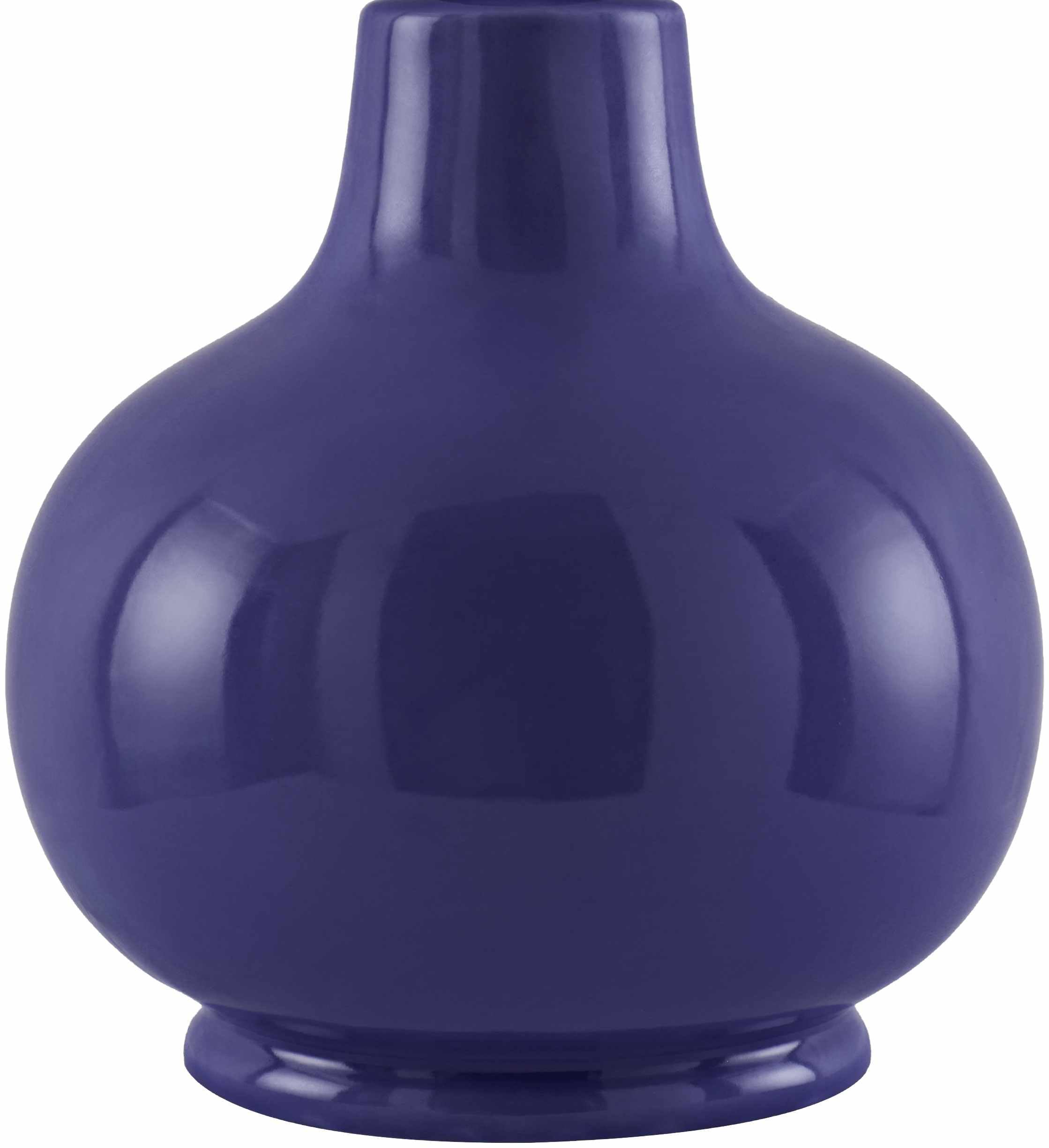 Boutiquerugs Theisseil Boho Ceramic Bedside Table Lamp For Bedroom Nightstand And Living Room - Shade Cotton - Navy, White - 13'