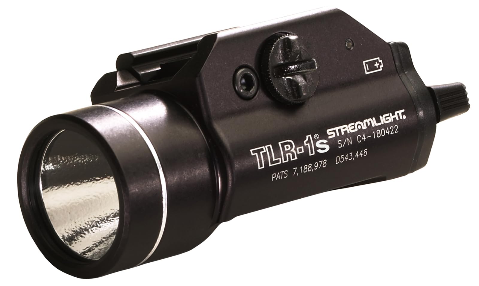 Streamlight 69211 TLR-1s 300-Lumen Weapon Mounted Light with Strobe  Earless Screw and Rail Locating Keys  Black
