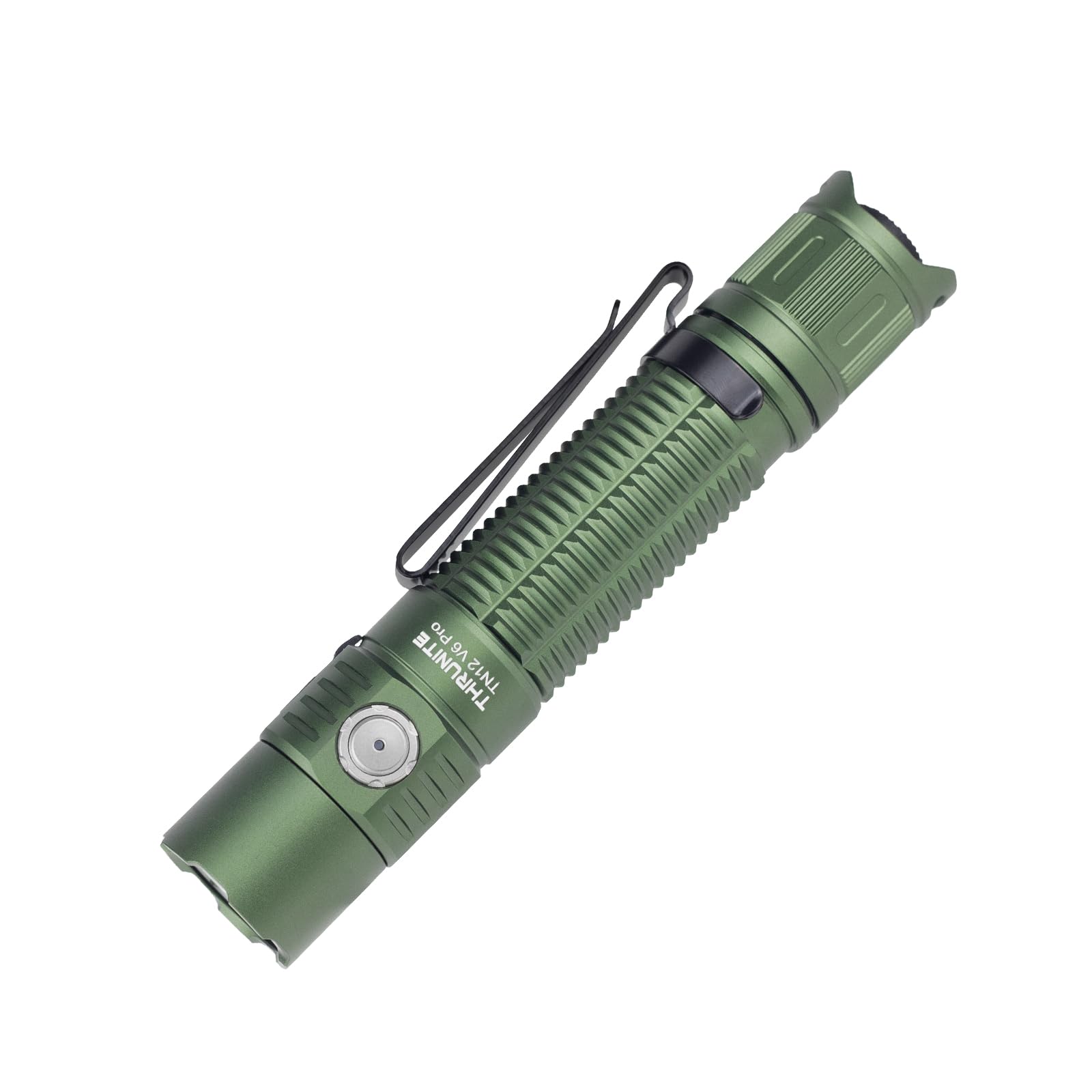 ThruNite TN12 V6 Pro Tactical LED Flashlight, High 1705 Lumens Dual Switch, USB-C Rechargeable Flashlight Compact for EDC, Law E