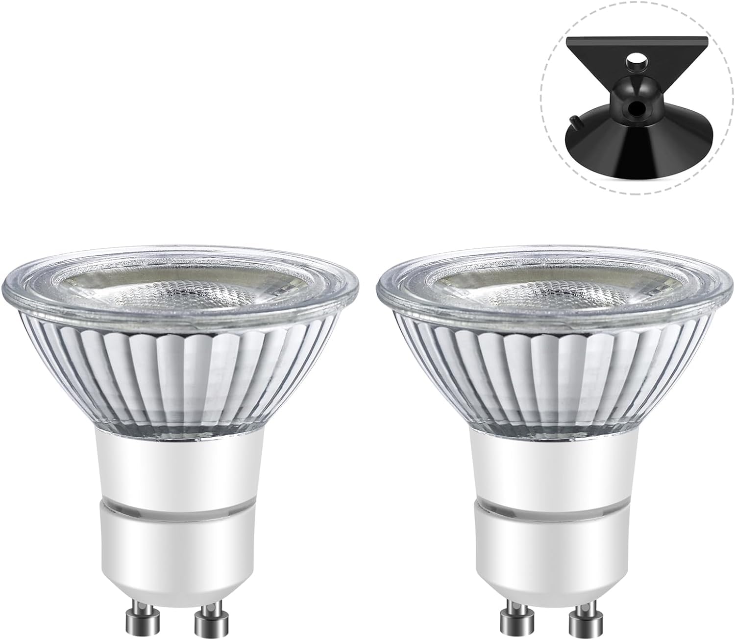 LPSAFP LED GU10 Range Hood Light Bulbs, Dimmable 6W 550Lm, 5000K, Waterproof, Pack of 2
