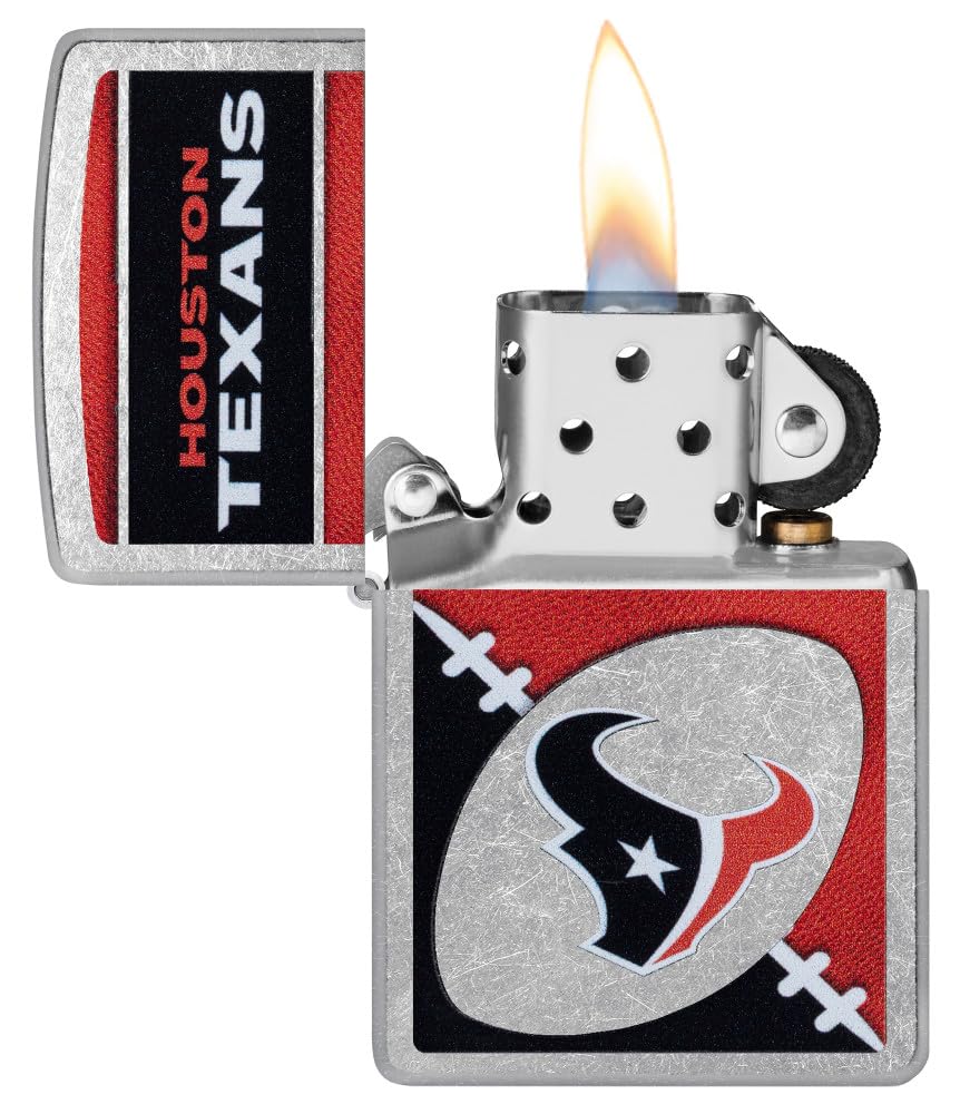 Zippo Nfl Houston Texans Street Chrome Pocket Lighter