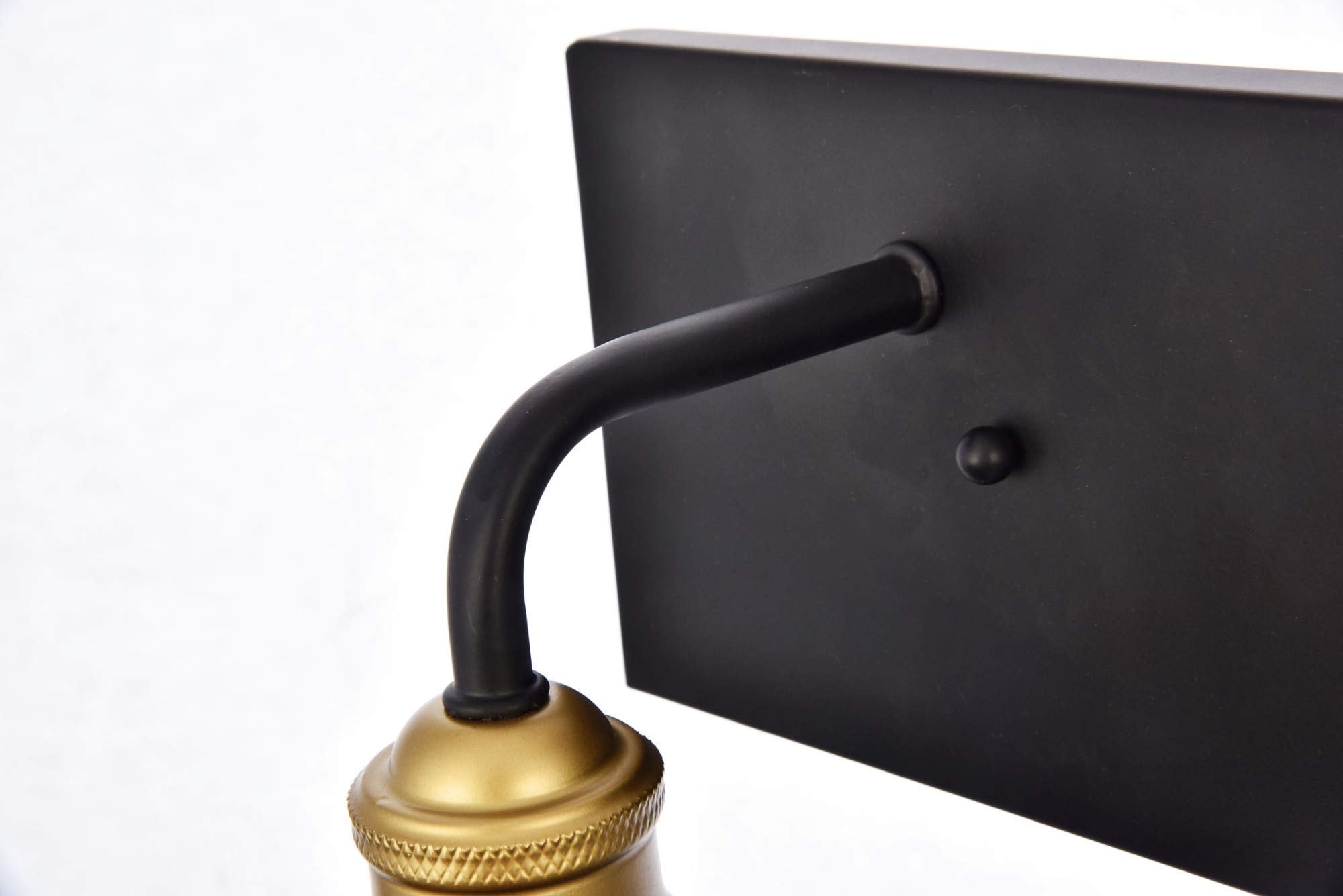 Elegant Lighting Living District Indoor Modern Home Decorative Bright Ceiling Anders Collection Wall Sconce D27 H8.3 Lt:3 Black and Brass Finish