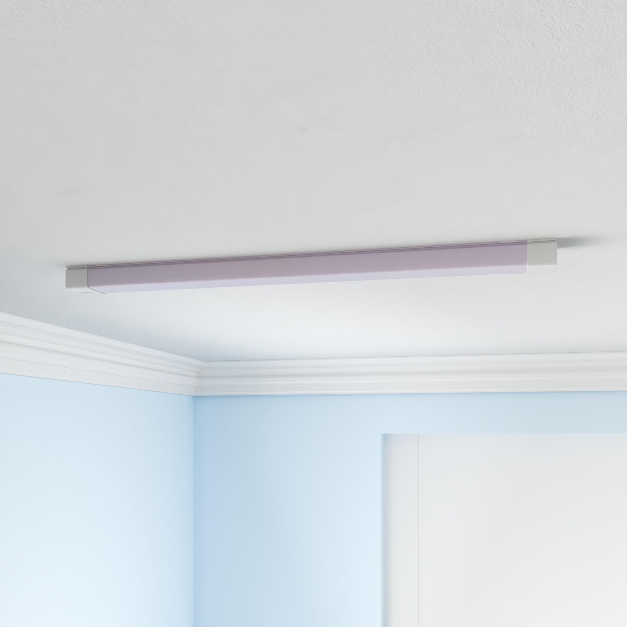 Kukumao 5000K Led Ceiling Light Fixture, 2Ft With Plug Linkable, 2Pcs Waterproof Led Tube Light Under Cabinet Lighting,Closet Li