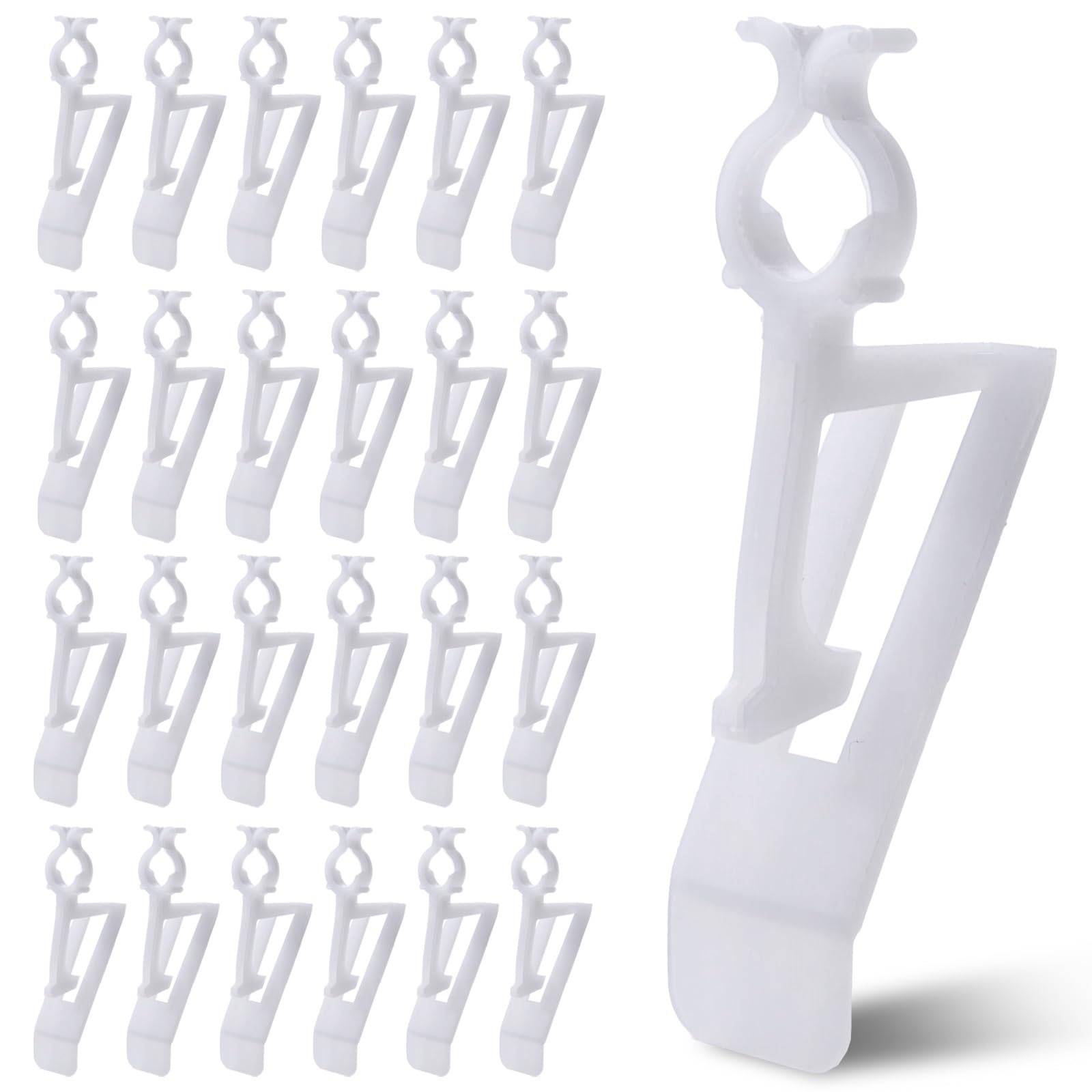 Universal Christmas Light Clips - All-In-One Gutter And Shingle Clips For C7, C9, And Mini Lights, 200 Pack