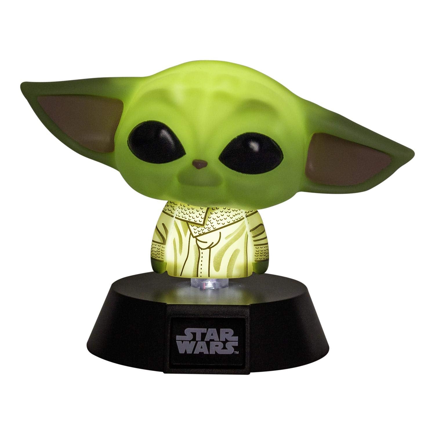 Paladone Grogu Light | Official Mandalorian Merchandise | 100% Keramik Akazie | Green/Beige/Black | Model PP7359MAN