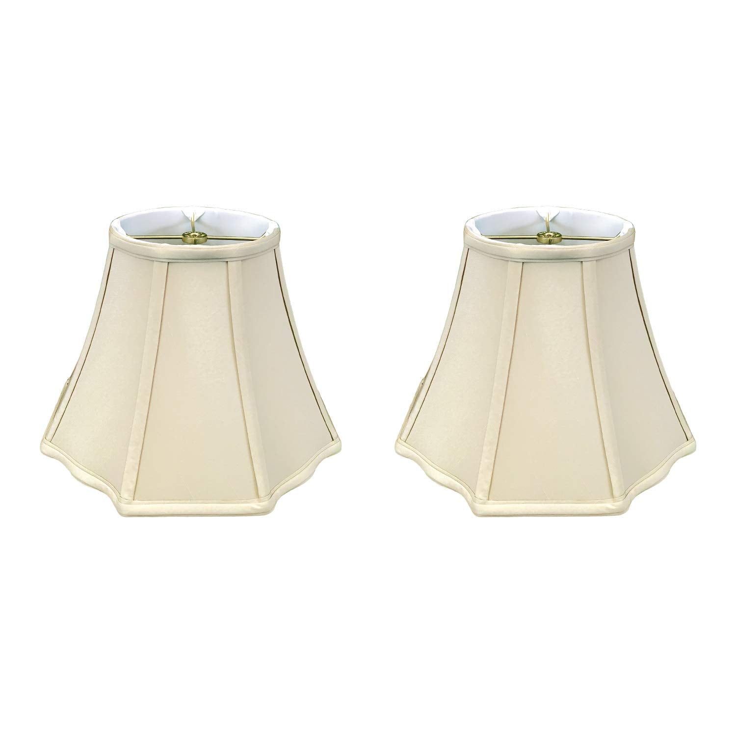 Royal Designs, Inc. Flare Bottom Lamp Shade Set of 2, 10 x 18 x 13, Beige, Model BSO-701-18BG-2