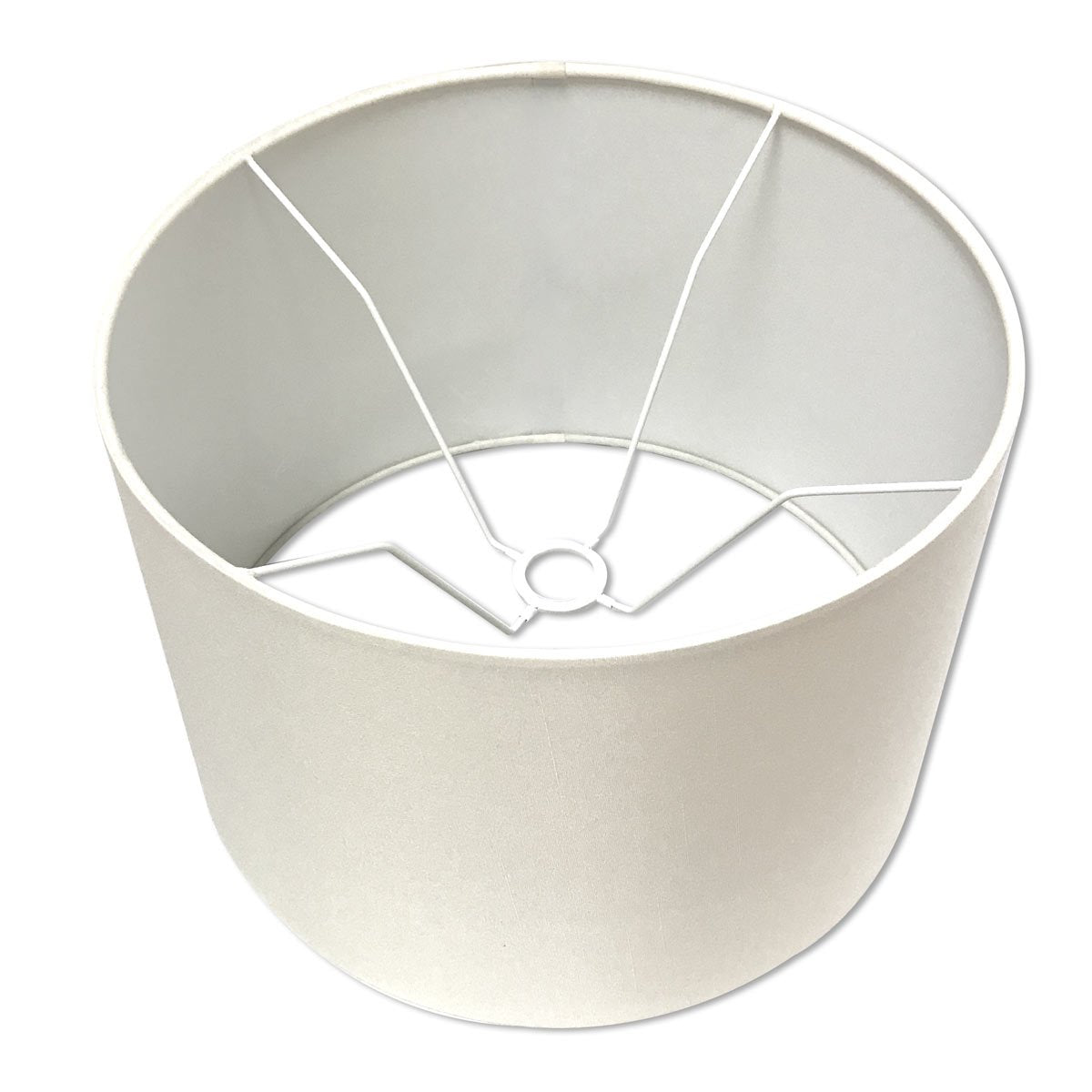 Royal Designs, Inc. Hardback Lamp Shade, Uno Fitter, Fabric, 13in x 14in x 9in, White, Model HB-641UT-14WH