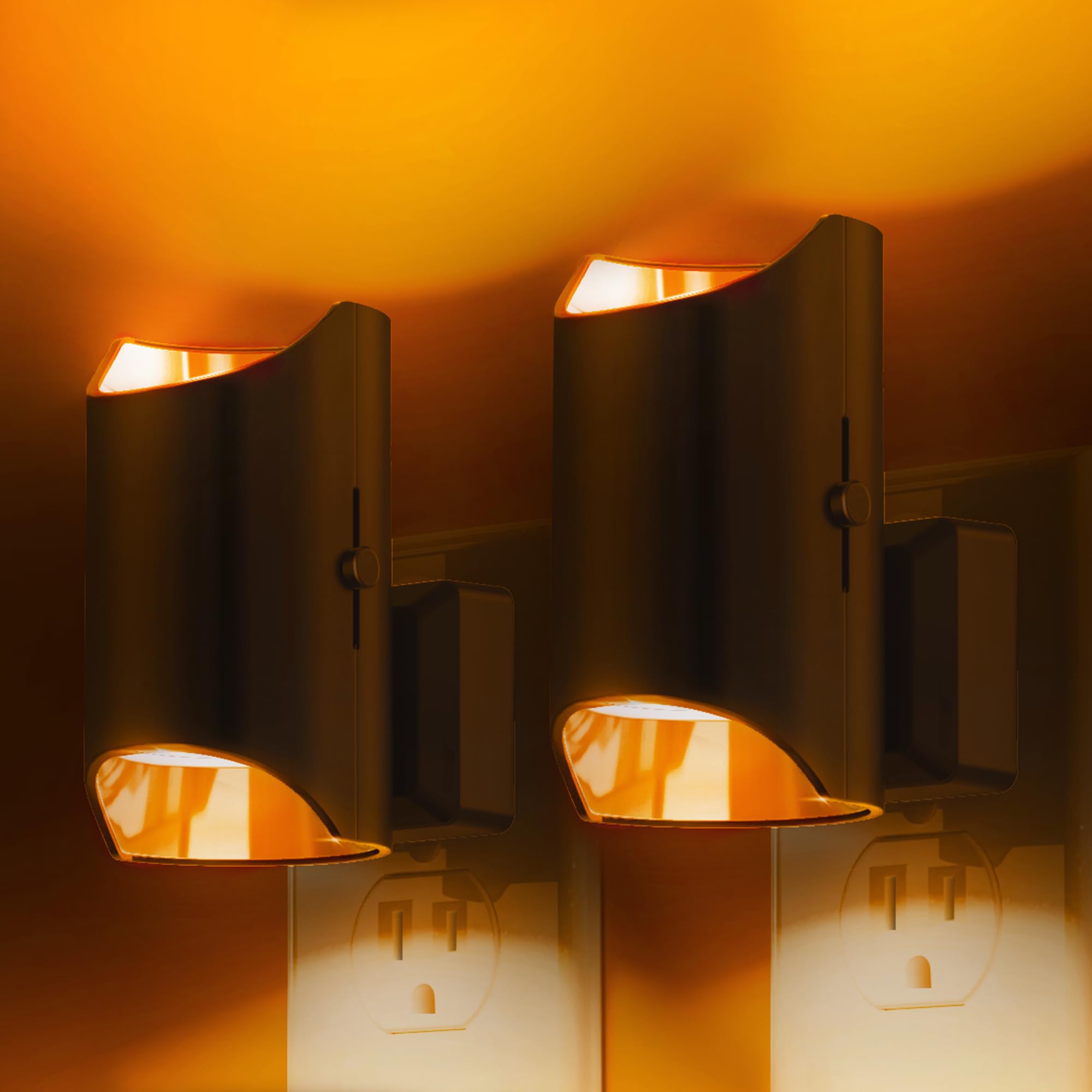 L LOHAS LED Night Light, Amber Night Light, Dimmable Night Light, Light Sensor, Soft Night Light, Yellow Night Light, Sleep Ligh