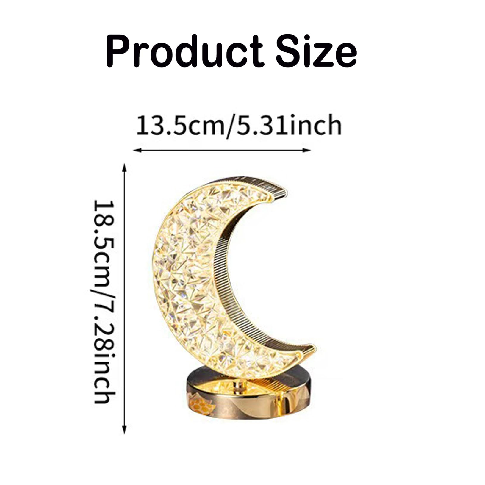 Yinhamnl Moon Lamp, 3 Colors Stepless Dimmable Table Lamp, Touch Control Moon Light, Usb Rechargeable Beside Lamp, Cute Night Li