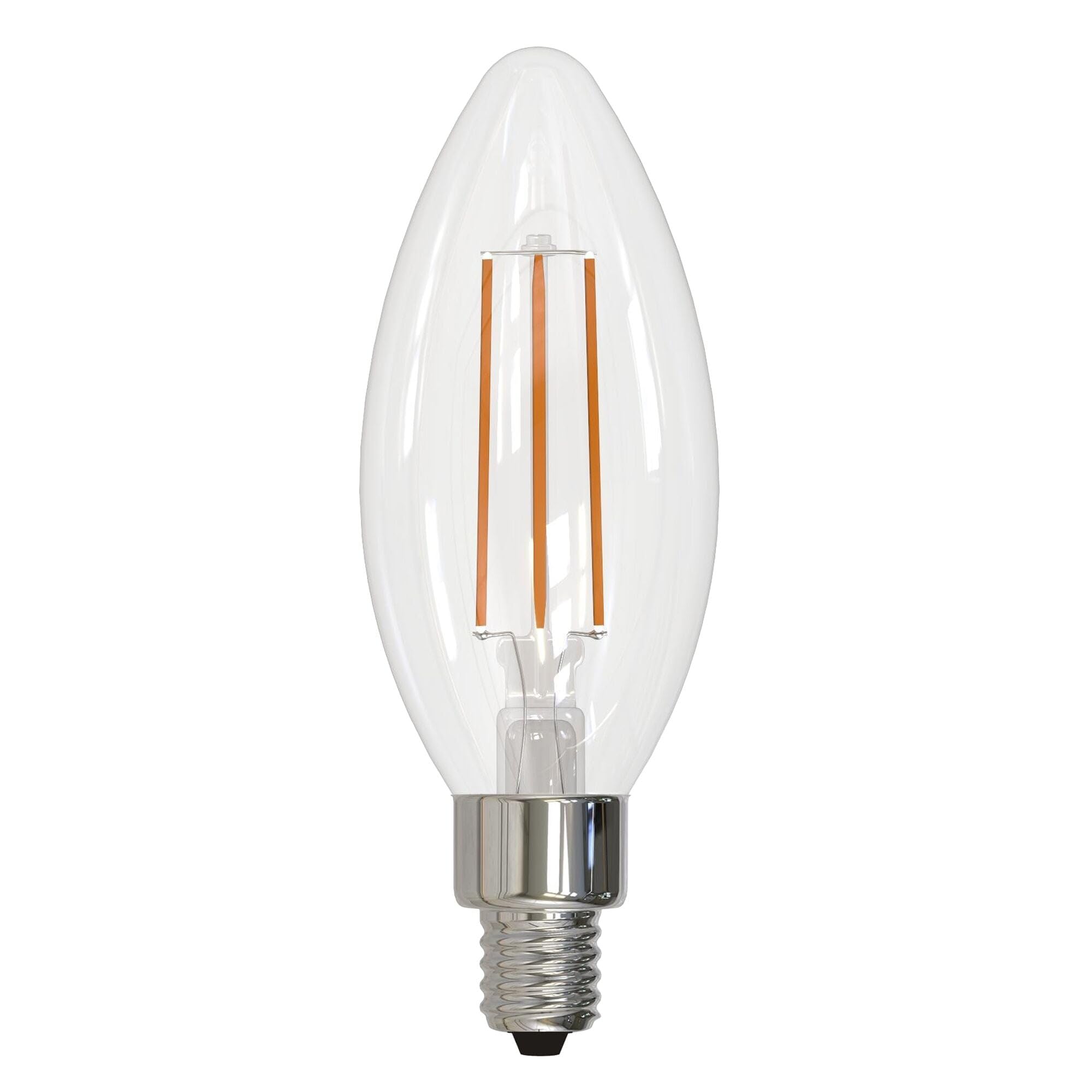 Bulbrite Pack Of (8) 4 Watt Dimmable Clear B11 Led Light Bulbs With Candelabra (E12) Base, 2700K Warm White Light, 350 Lumens