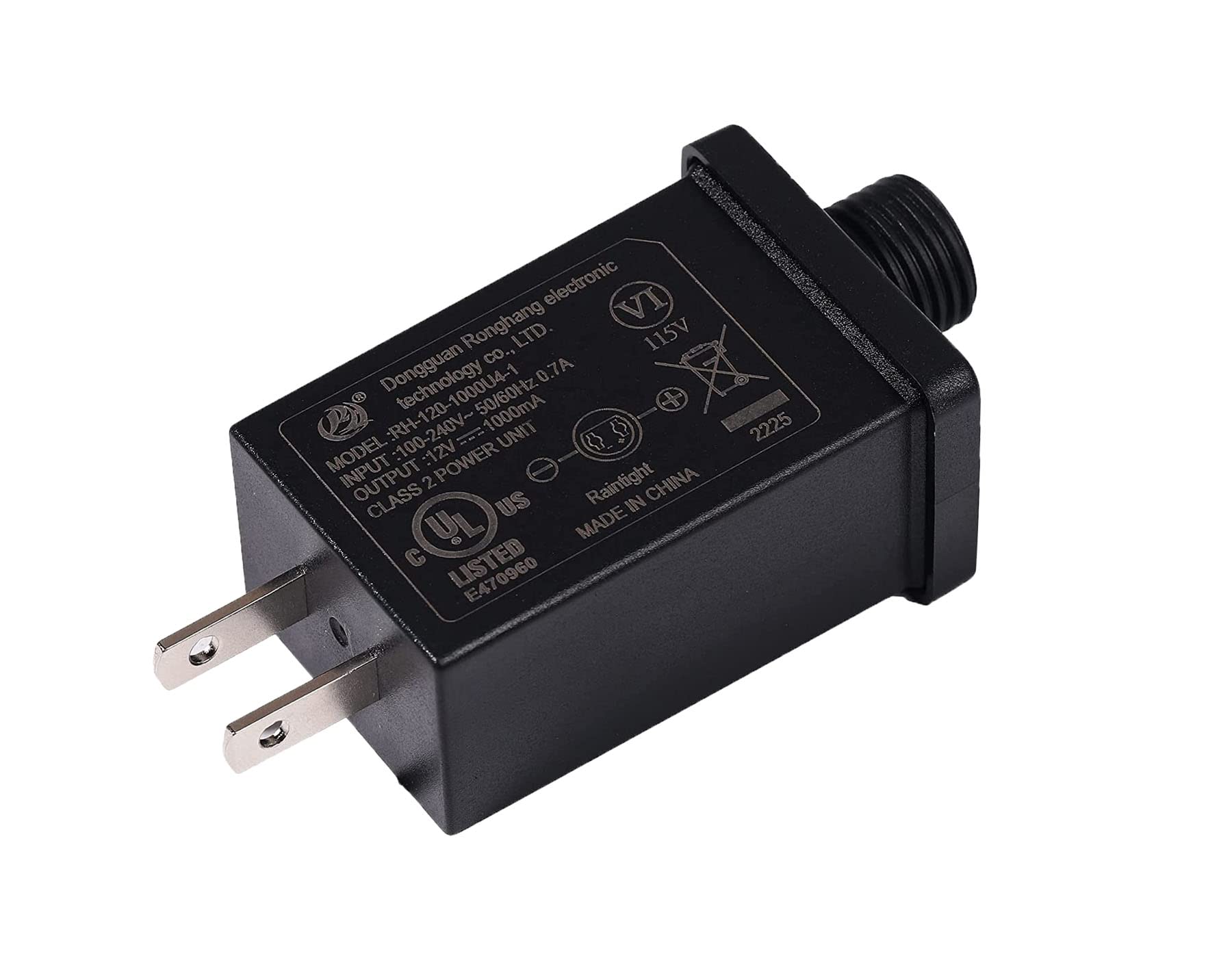 Beinuoyi Replacement Yard Inflatable Adapter Power Class 2 Power Supply 12V-1000Ma Ip44 Low Voltage Transformer For Courtyard Lawn Blow Up Inflatable Decoration