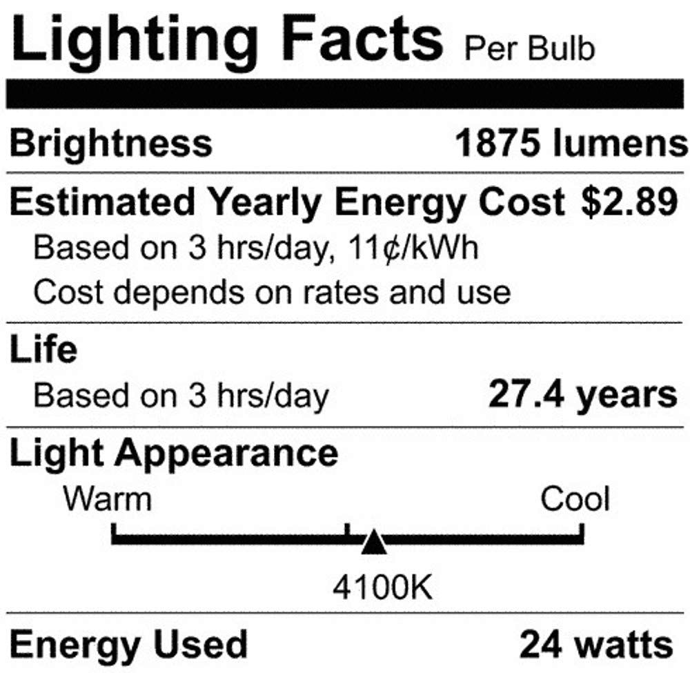 Satco S6439 Transitional Light Bulb, White Finish, 22.19 inches, Glass, Color