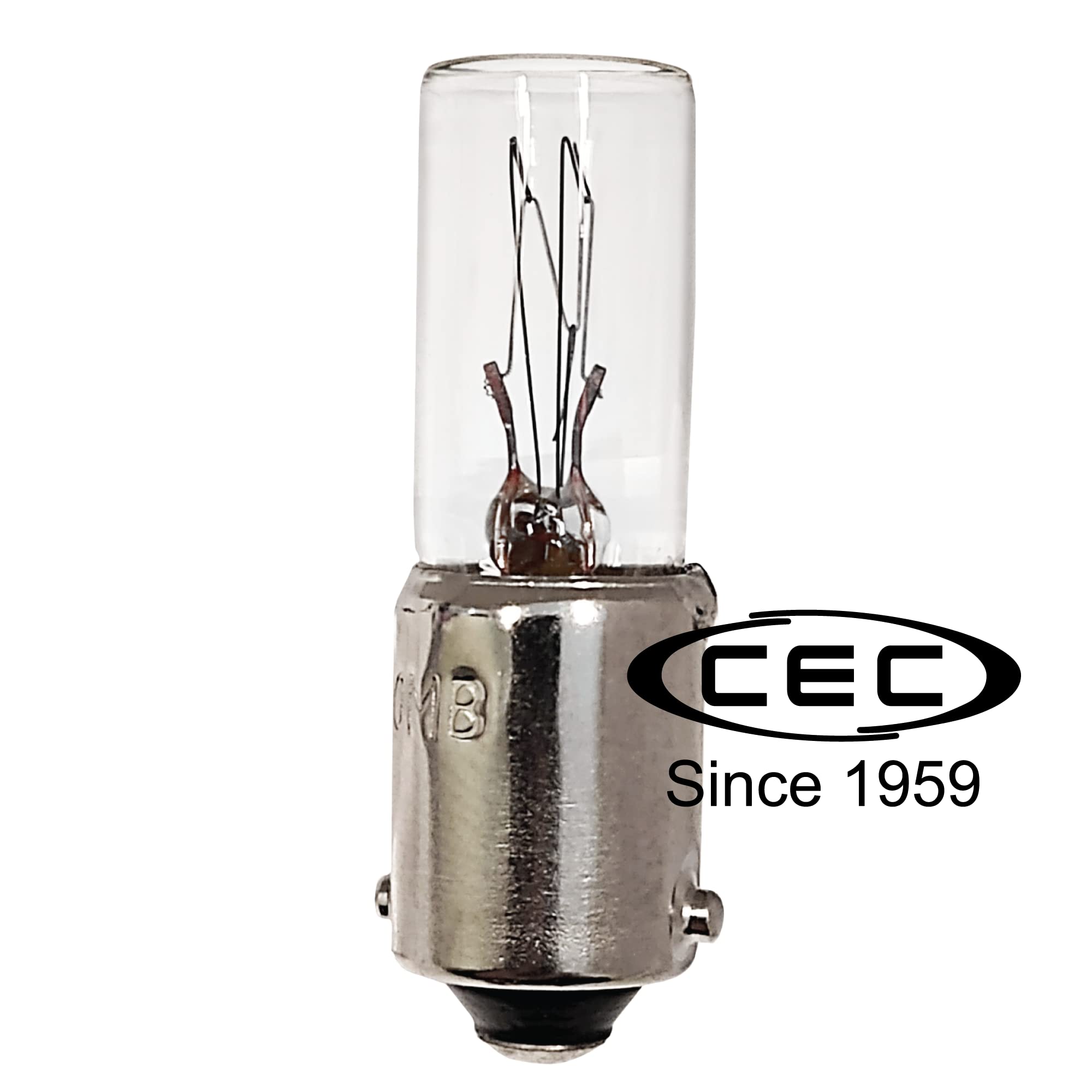 CEC 120MB Light Bulbs, 120V, 3W, T2.5 Shape, Warm White, BA9s Base, 10-Pack