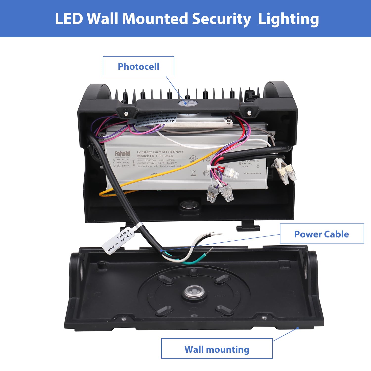 Dephen 120W Led Wall Pack Light With Photocell - 5000K 16200Lm Rotatable Up Down Sconce, Ip65 Dusk To Dawn Outdoor Flood Lightin