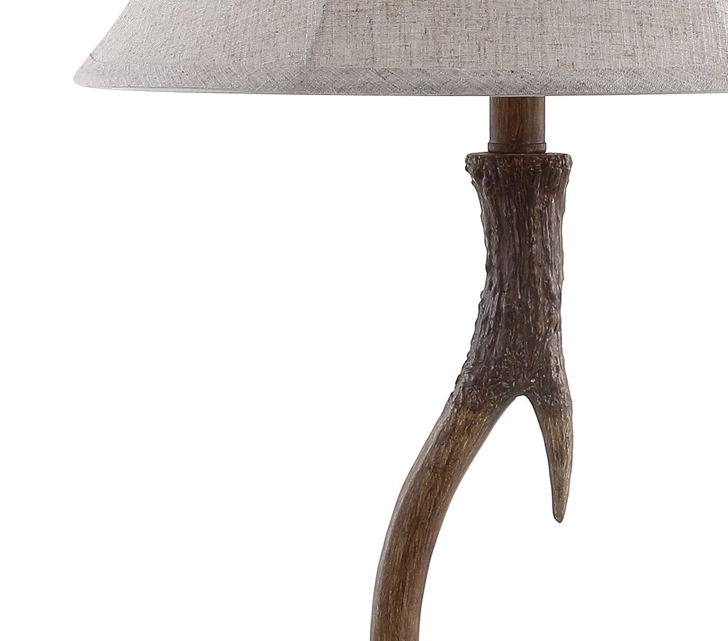 JONATHAN Y Rustic Resin LED Table Lamp 27.5in Brown JYL6305A for Bedroom Living Room Office