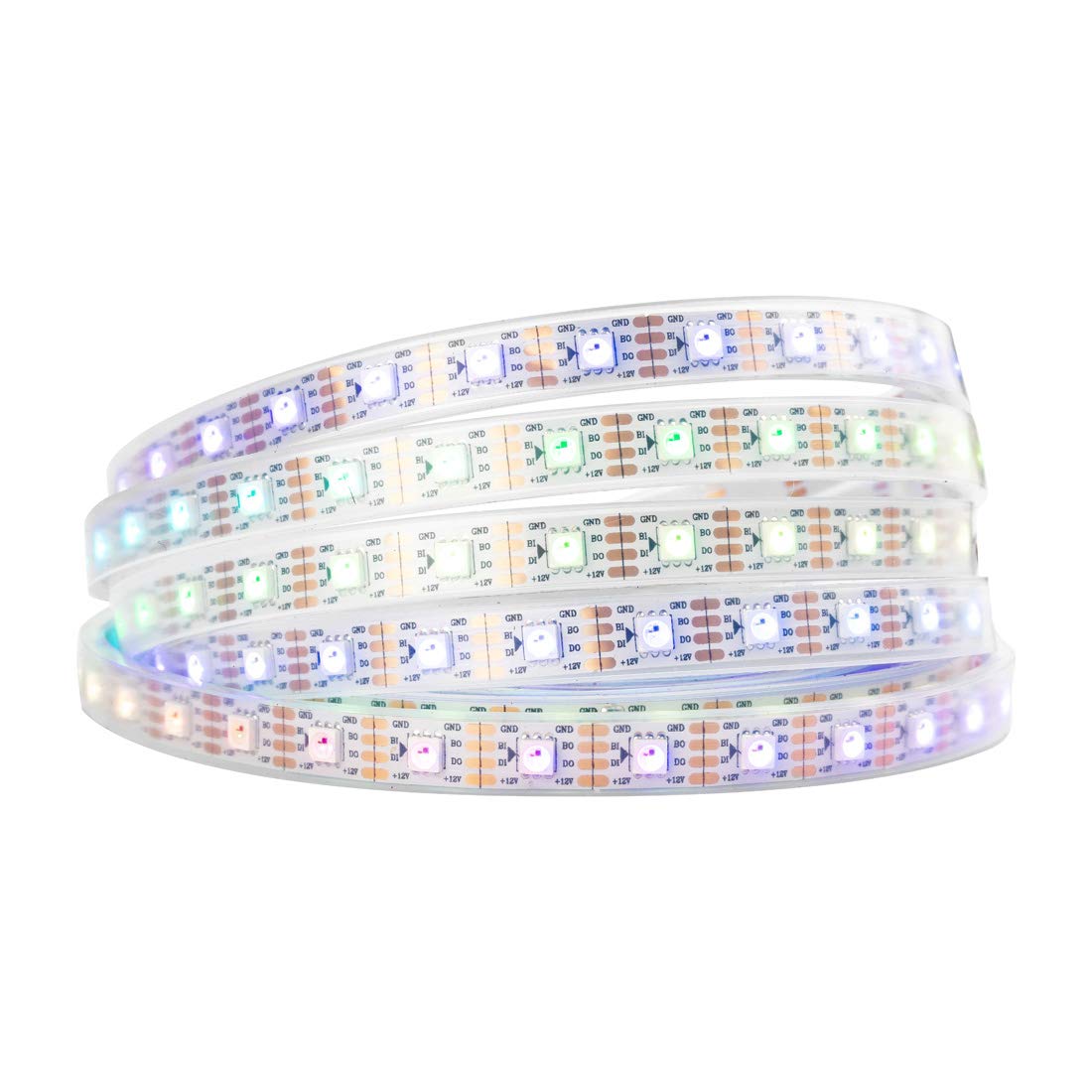 BTF-LIGHTING WS2815 (Upgraded WS2812B) 16.4ft 300 Pixels Magic Dream Color Individually Addressable RGB LED Flexible Strip Light