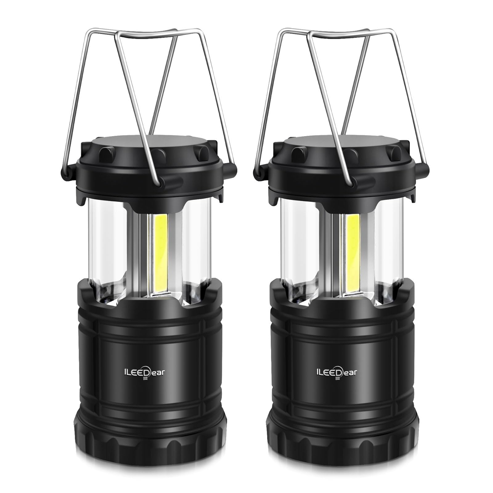 ILEEDear LED Camping Lantern, Battery Operated Lights, Adjustable Brightness for Camping, Emergencies, Power Outages, Outdoor Co