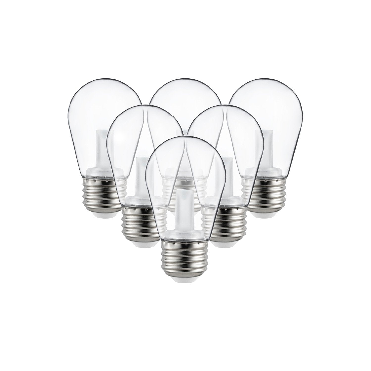 Sunlite 40989-SU LED S14 String Light Bulb, 1 Watt (10W Equivalent), 50 Lumens, Medium Base (E26), Non-Dimmable, ETL Listed, 270