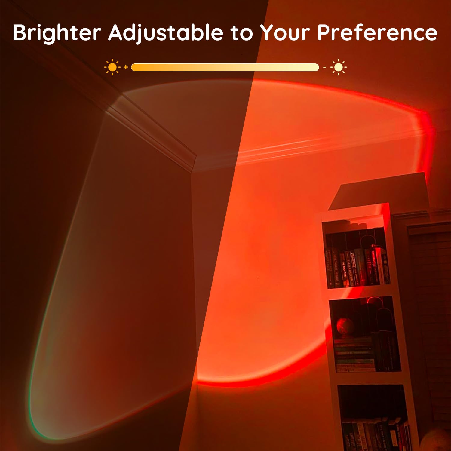 Neroupe Sunset Lamp Projector With App Control Multicolor Changing Led Lights For Room, 360 Degree Rotation Sunlight Lamp Set Mo