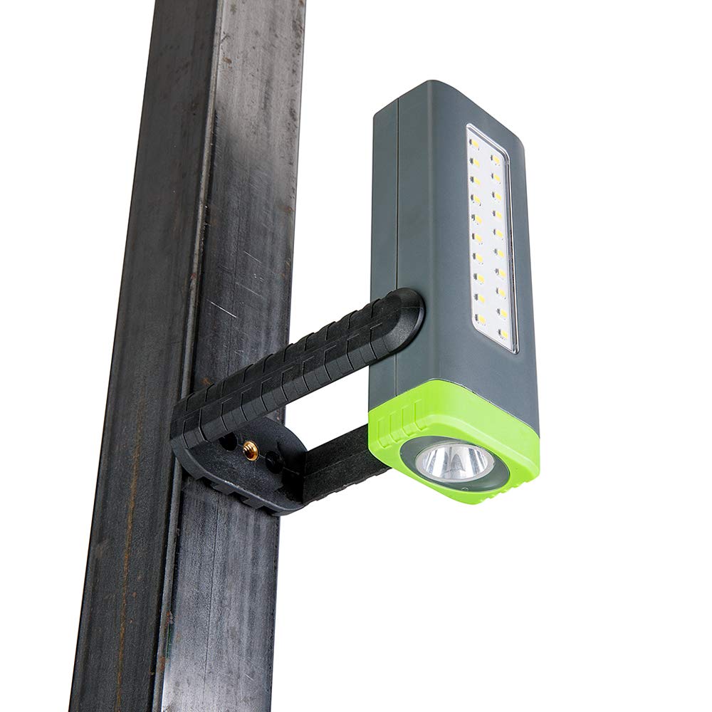 Genesis Glwl08B-A Pocket Led Work Light/Spotlight, 500+300 Lumens, 360 Kickstand With Magnetic Base, Spring-Loaded Hanging Hook,