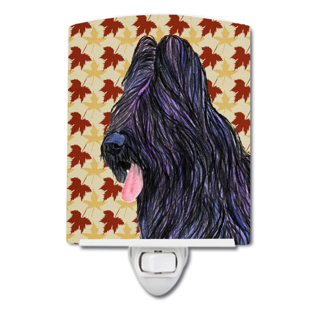 Carolines Treasures Ceramic Night Light Briard Portrait 6x4x3 Multicolor, UL-Certified for Bedroom, Bathroom, Nursery, Kitchen